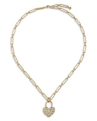 Ted Baker Paris Statement Pave Crystal Padlock Pendant Necklace, 17.3