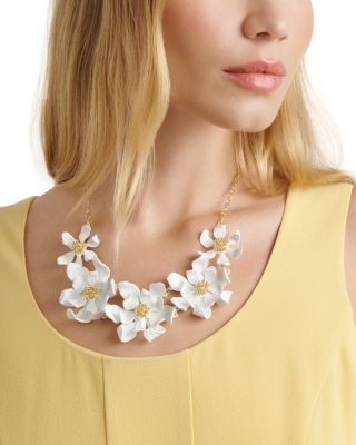 Ted Baker Fulla Furled Flower Enamel Necklace, 15.74