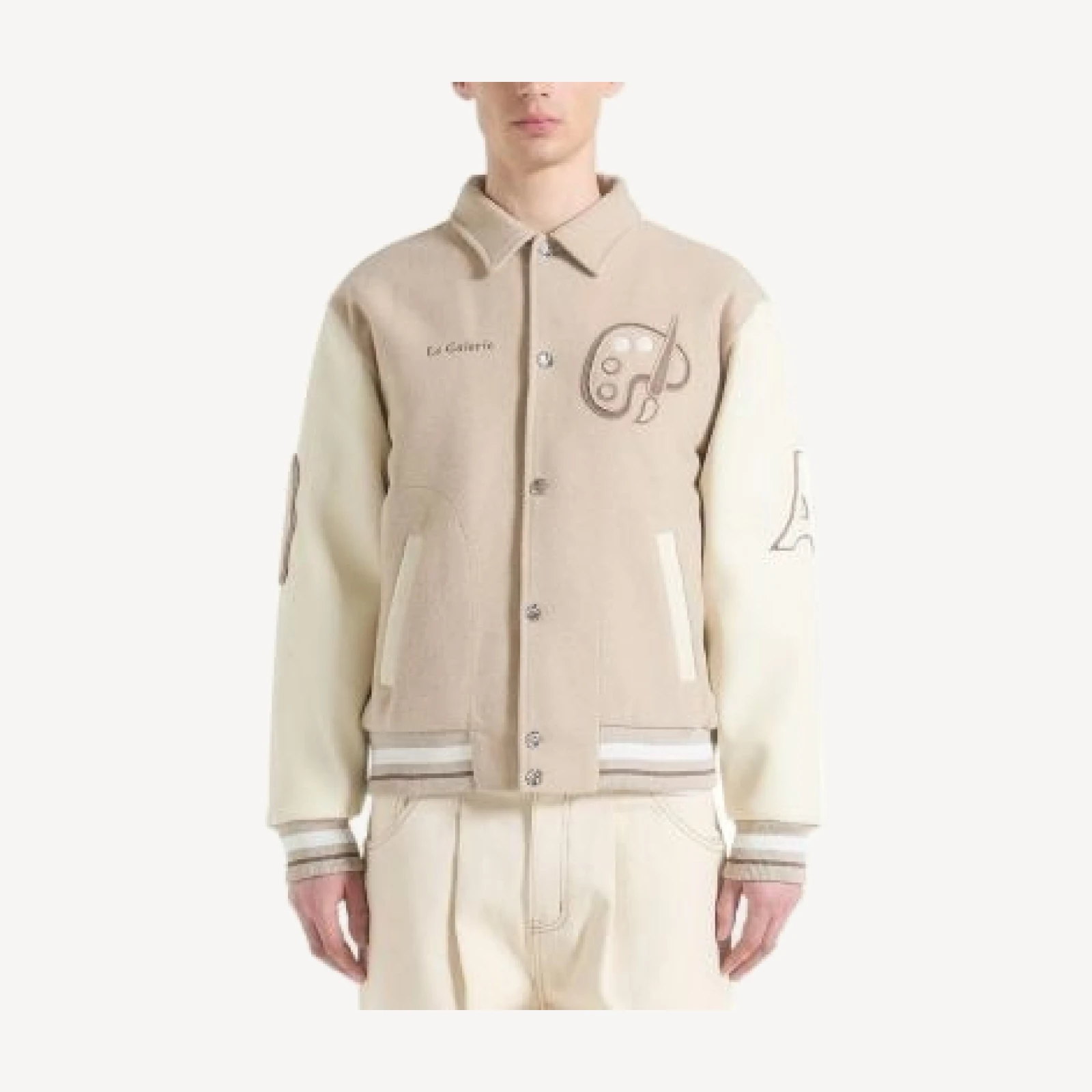Maniere De Voir Le Galerie Wool-blend Varsity Jacket
