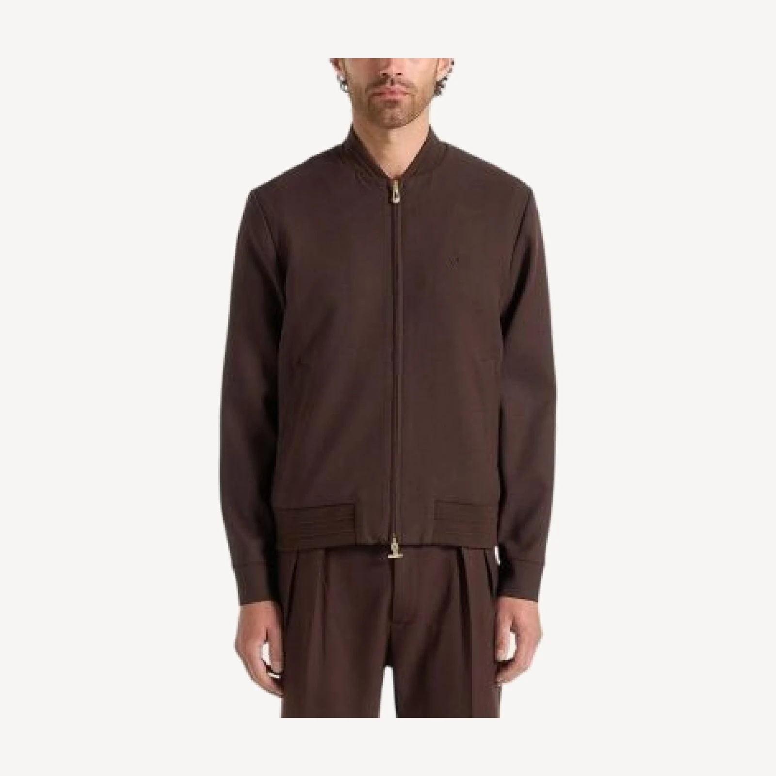 Maniere De Voir Sami Tailored Wool Blend Bomber