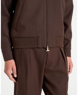Maniere De Voir Sami Tailored Wool Blend Bomber