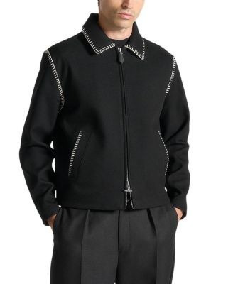 Maniere De Voir Alex Whipstitch Twill Boxy Jacket