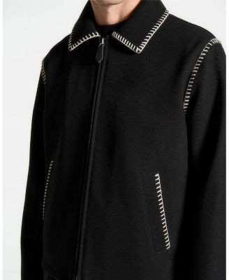 Maniere De Voir Alex Whipstitch Twill Boxy Jacket
