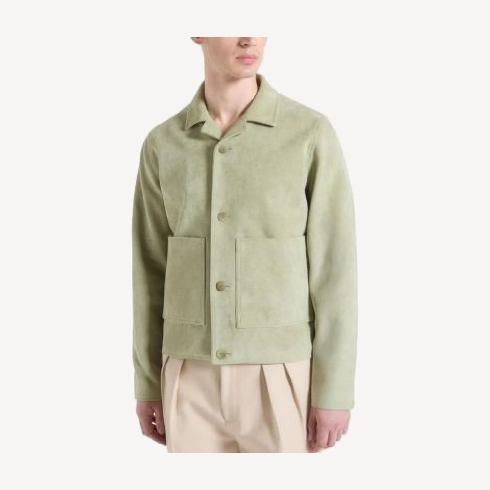 Maniere De Voir Michel Relaxed Suede Jacket