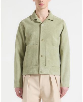 Maniere De Voir Michel Relaxed Suede Jacket