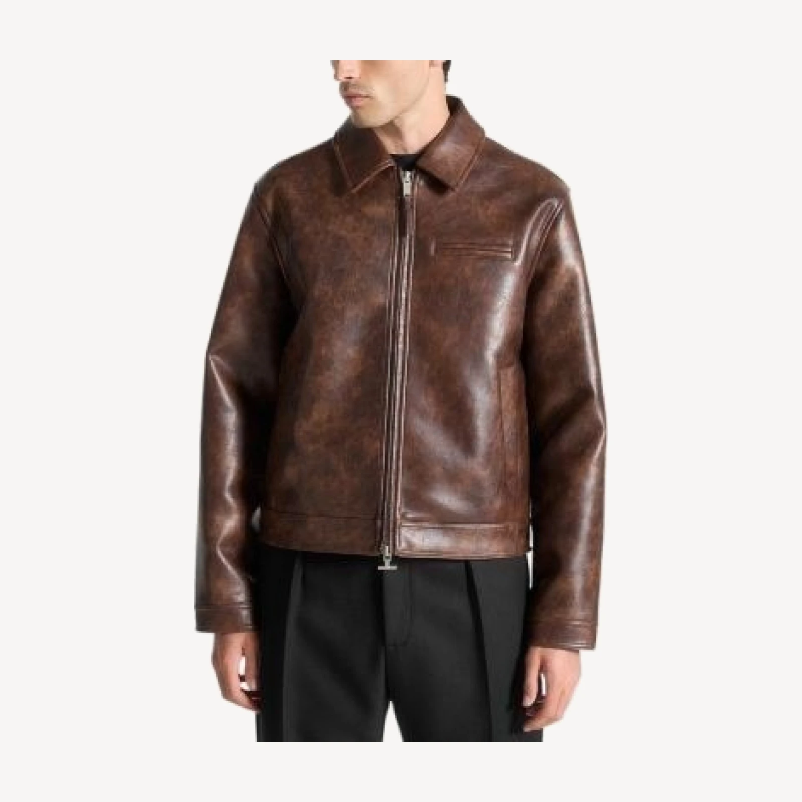 Maniere De Voir Laurent Leather Jacket