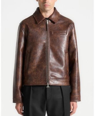Maniere De Voir Laurent Leather Jacket