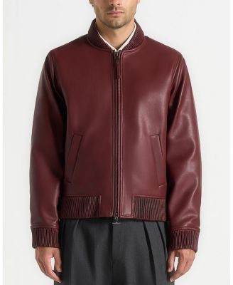 Maniere De Voir Arman Faux Leather Bomber