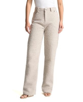 Maniere De Voir Sara Boucle Straight Leg Jeans