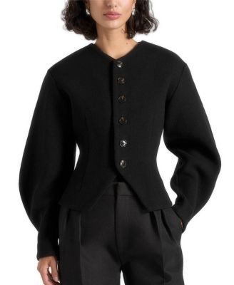 Maniere De Voir Aya Wool Hourglass Jacket