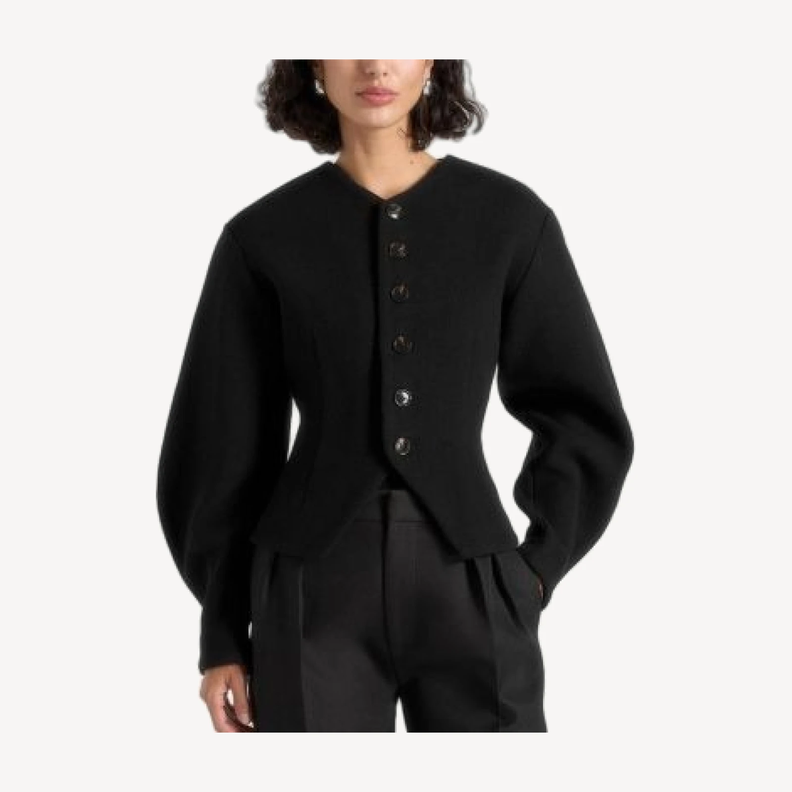 Maniere De Voir Aya Wool Hourglass Jacket