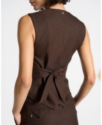 Maniere De Voir Christine Tailored Cinch Waistcoat