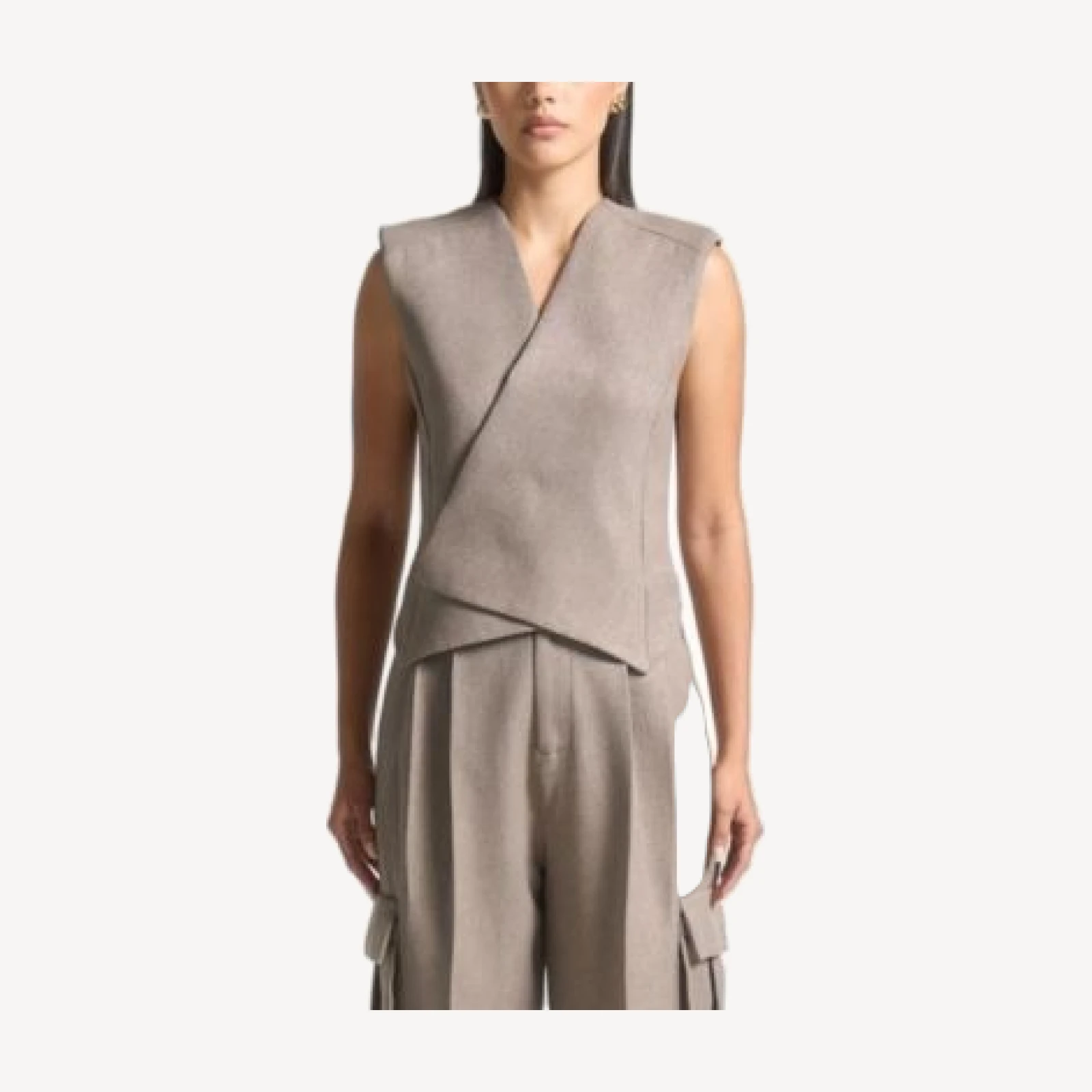 Maniere De Voir Laurence Tailored Wrap Waistcoat