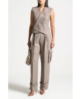 Maniere De Voir Laurence Tailored Wrap Waistcoat
