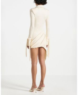 Maniere De Voir Diane Asymmetric Mini Dress