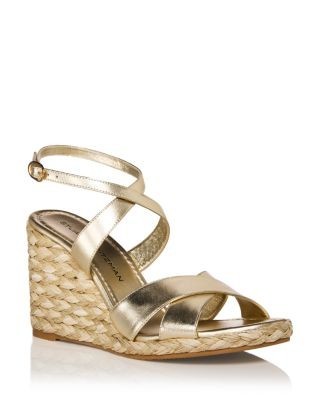 Stuart Weitzman Women's Alyssa Espadrille Wedge Sandals