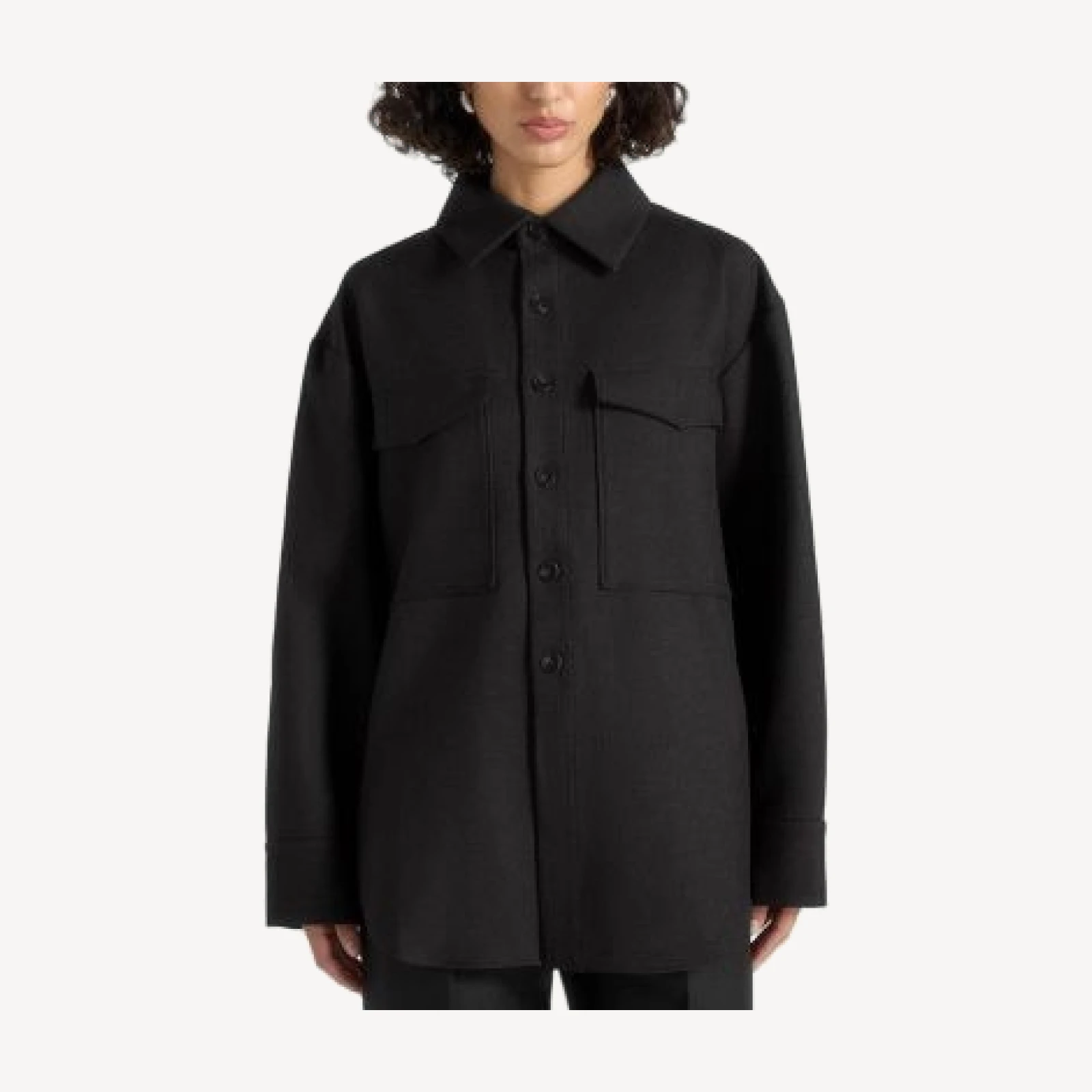Maniere De Voir Joy Tailored Oversized Shirt