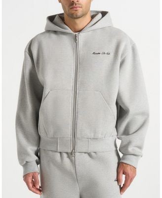 Maniere De Voir Js002 Unisex Signature Relaxed Fit Zip Hoodie