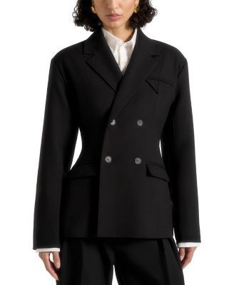 Maniere De Voir Maia Double Breasted Blazer