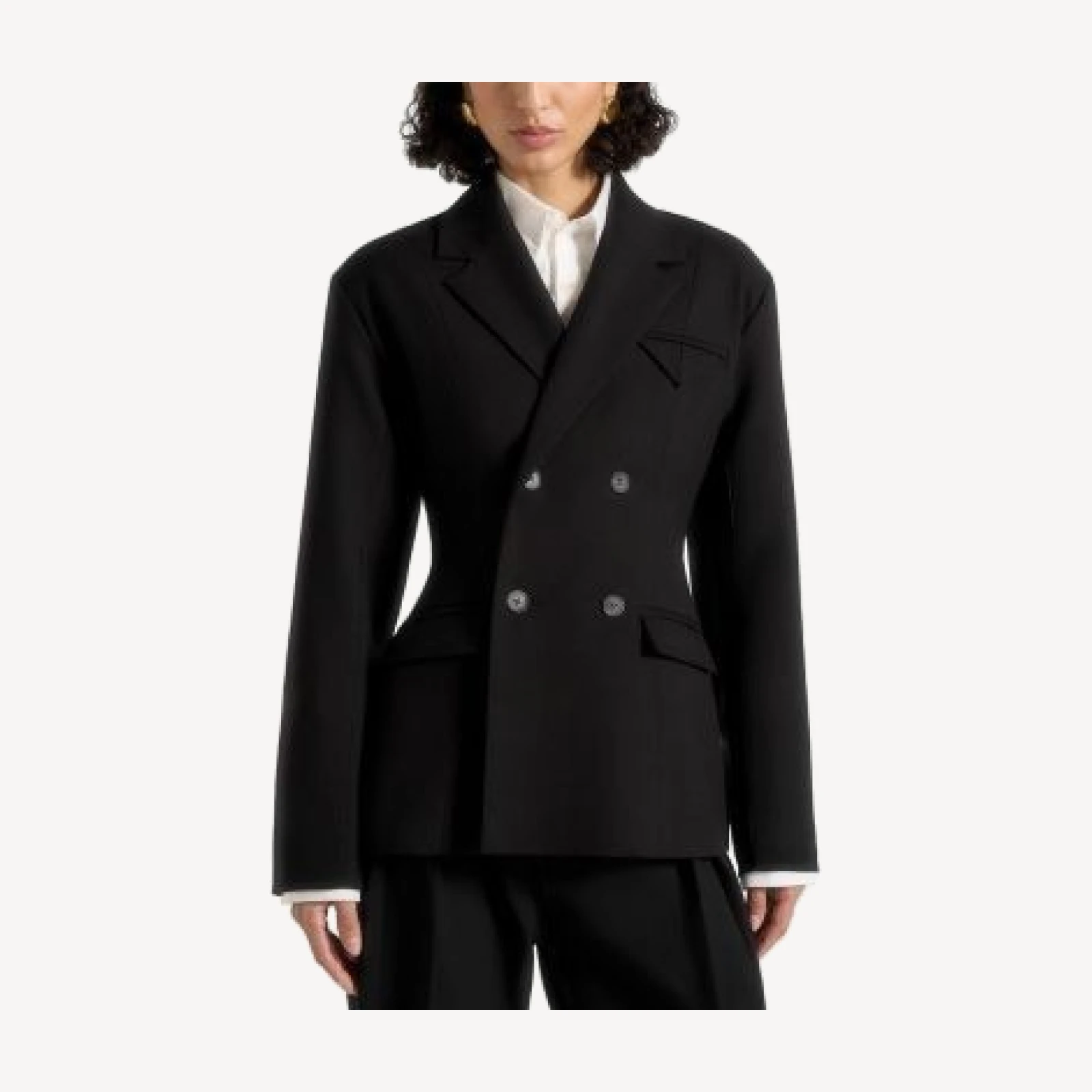 Maniere De Voir Maia Double Breasted Blazer