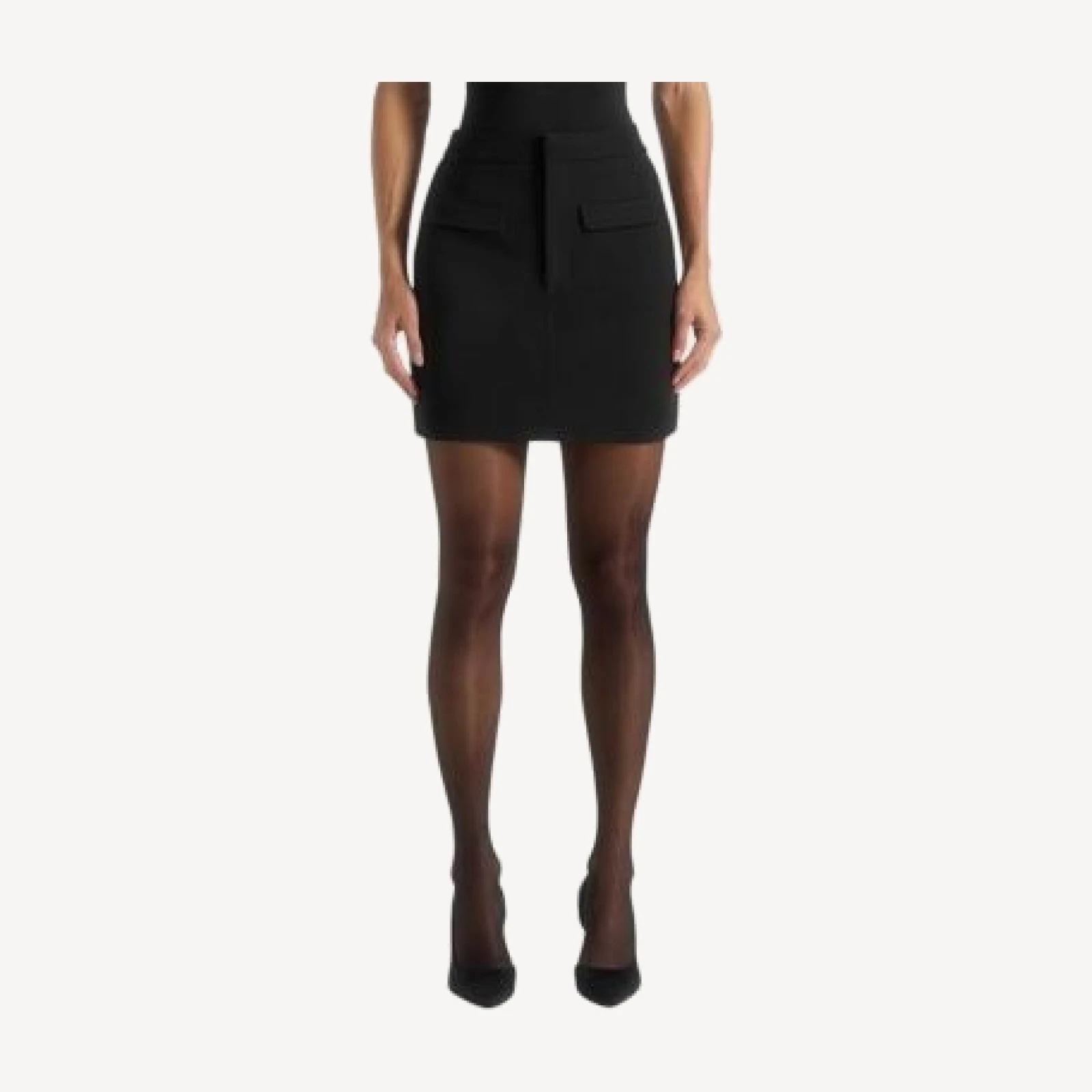 Maniere De Voir Josette Tailored Mini Skirt with Braided Trim