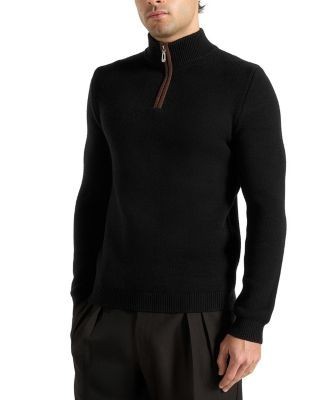 Maniere De Voir Torin Quarter Zip Knit Jumper
