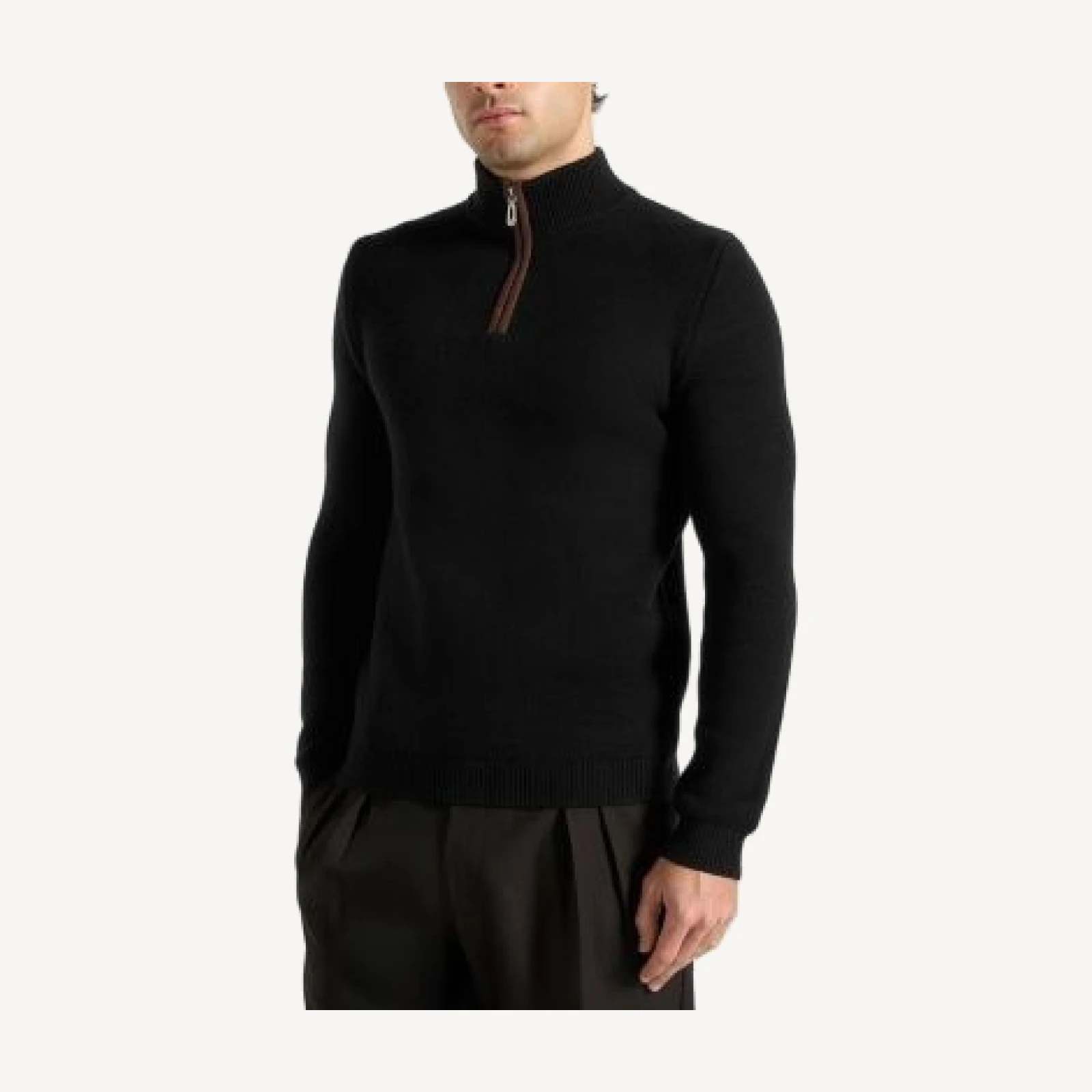 Maniere De Voir Torin Quarter Zip Knit Jumper