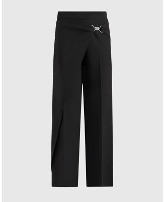 Maniere De Voir Beryl Wrap Tailored Trousers