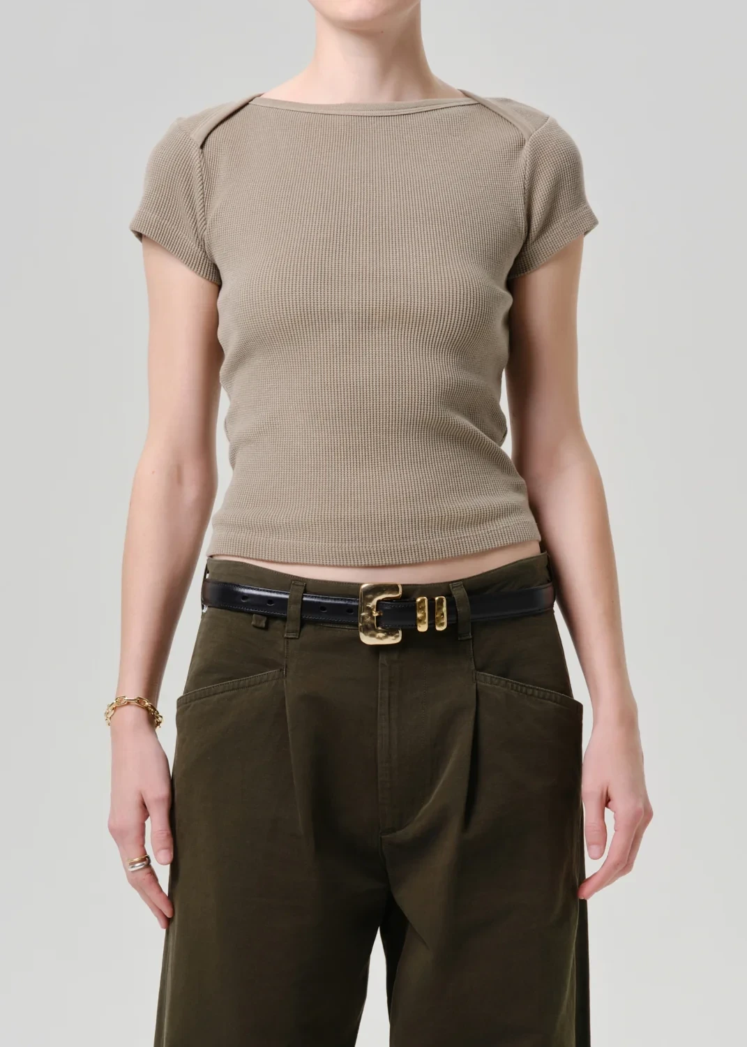 Baby Waffle Tee in Bezal