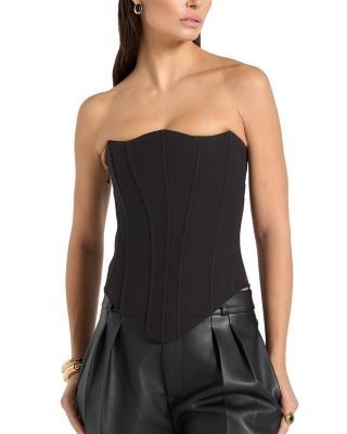 Maniere De Voir Scarlett Tailored Lace Up Corset