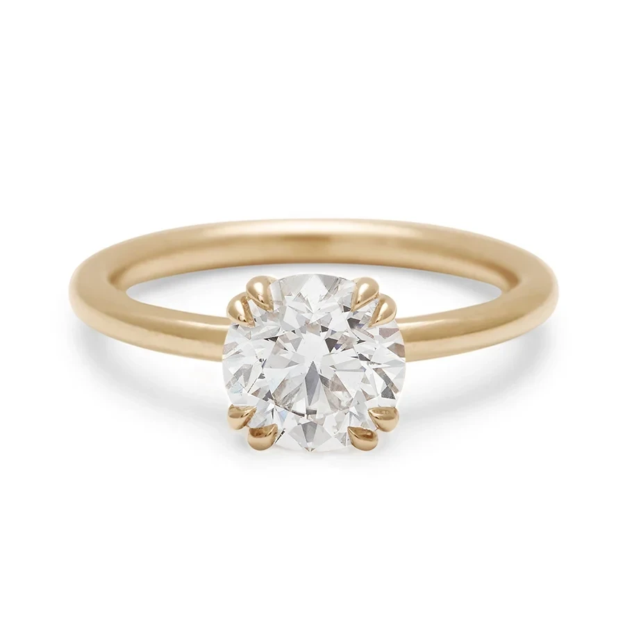 Eleonore Ring - 14k Gold & White Diamond