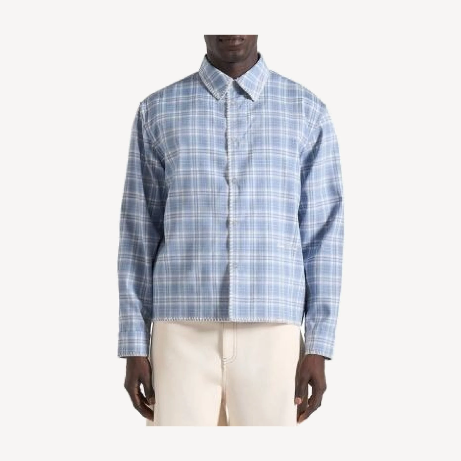 Maniere De Voir Blake Unisex Whipstitch Check Shirt
