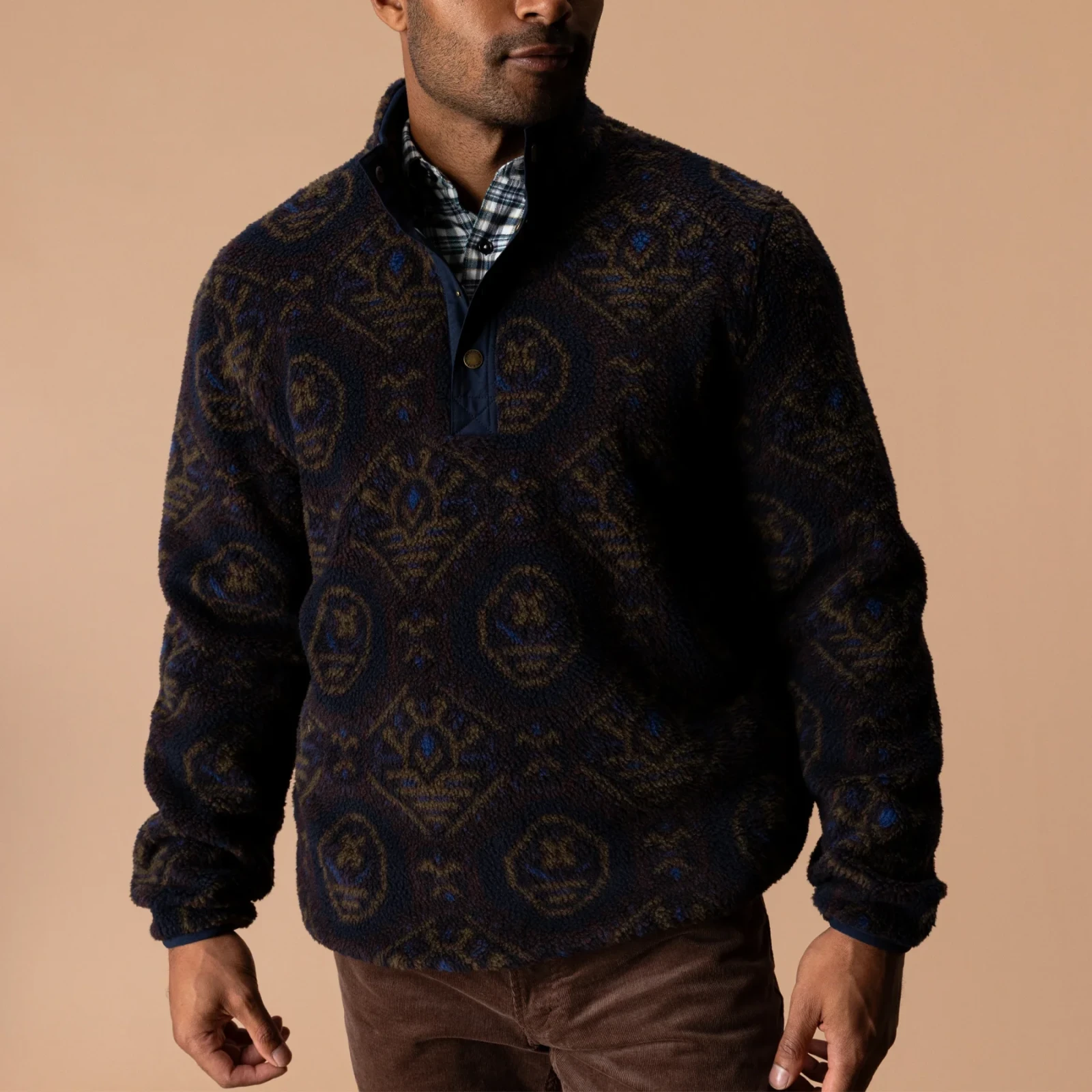 Pineview Fleece 1/4 Snap Pullover - Deep Navy