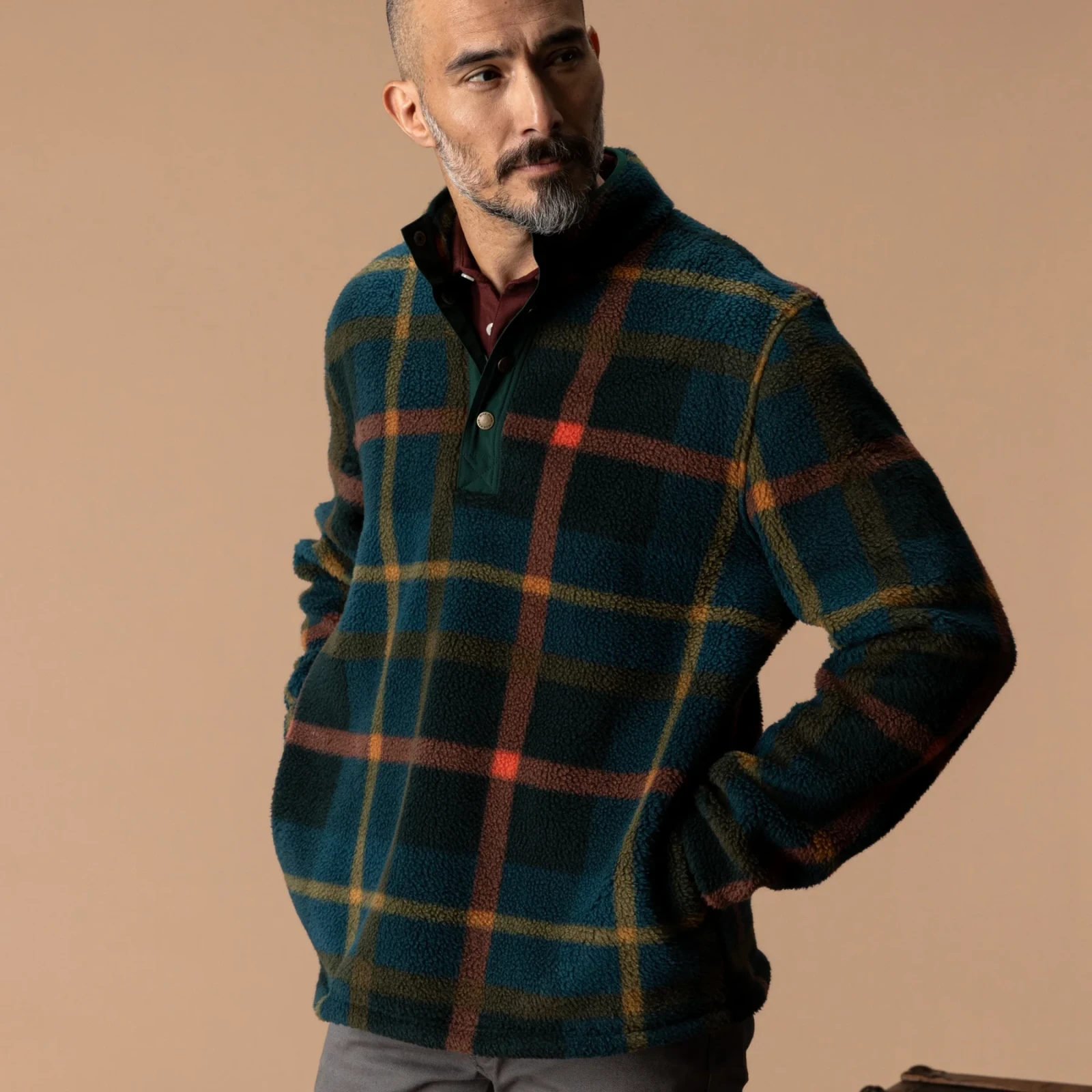 Pineview Fleece 1/4 Snap Pullover - Pine Grove