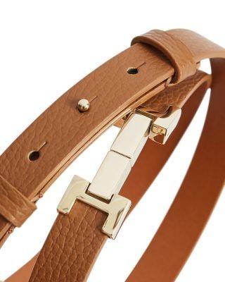 Reiss Women's Hayley Metal Hardware Leather Belt
