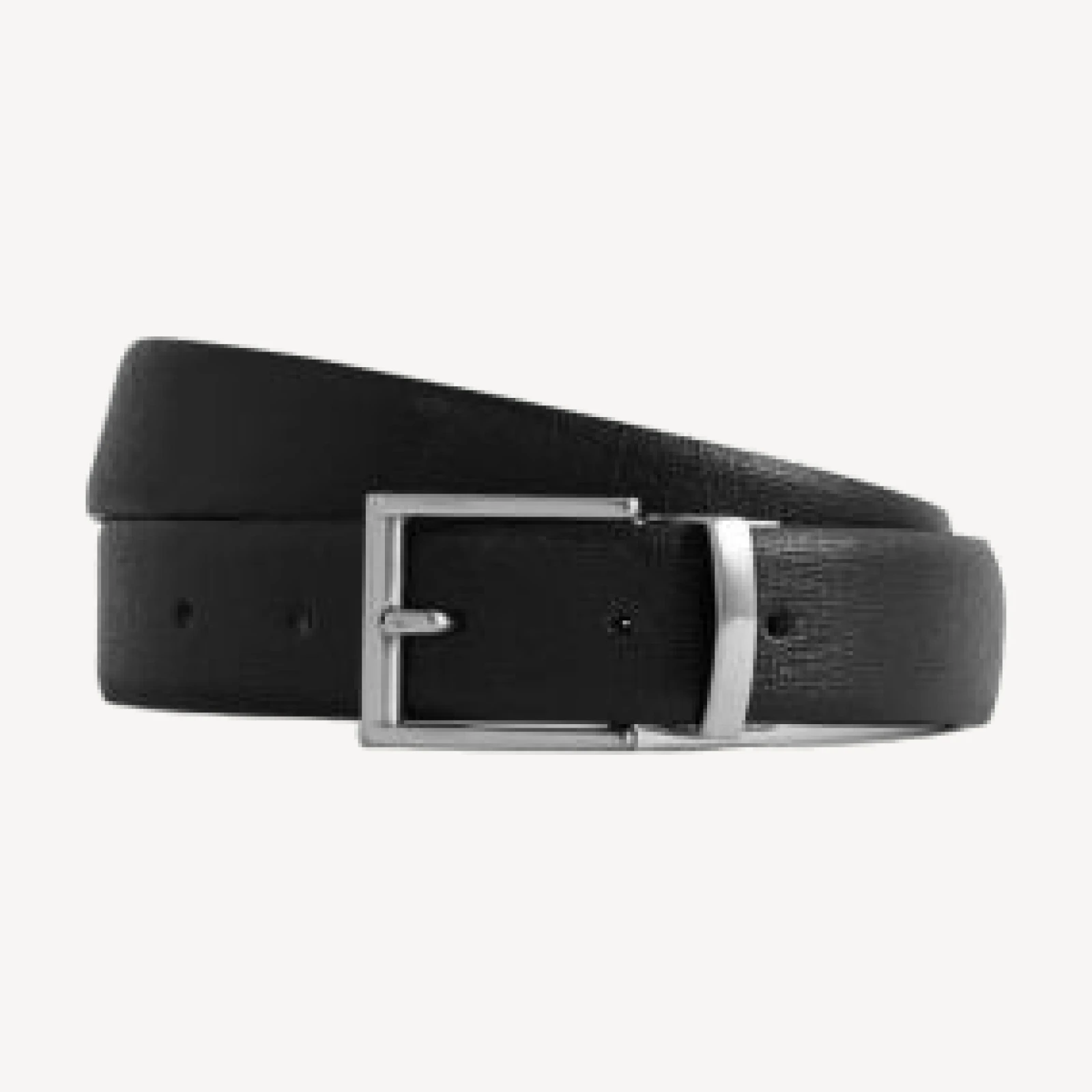 Reiss Men's Ricky Saffiano/Smooth Reversible Leather Belt