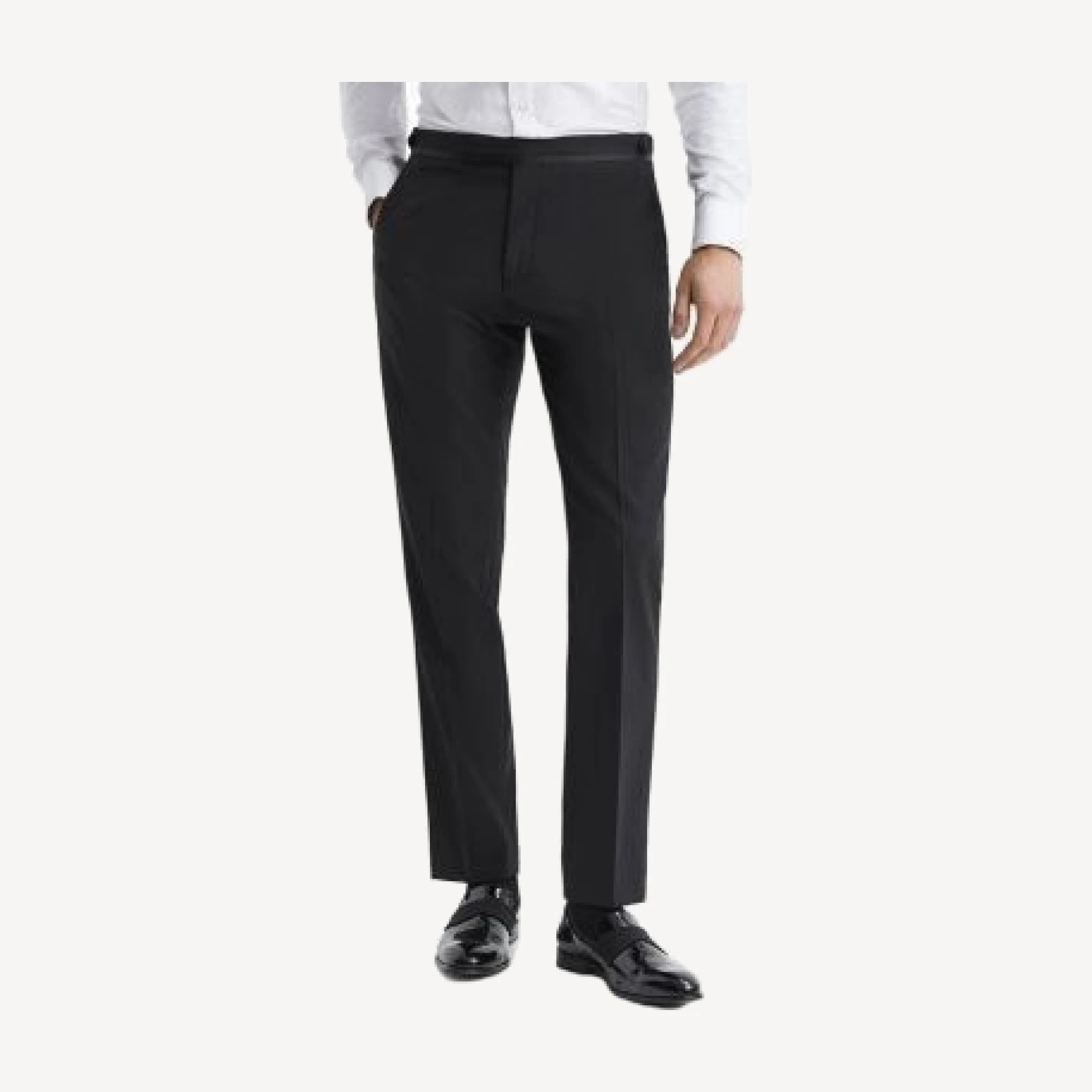 Reiss Poker Satin Trim Tuxedo Pants