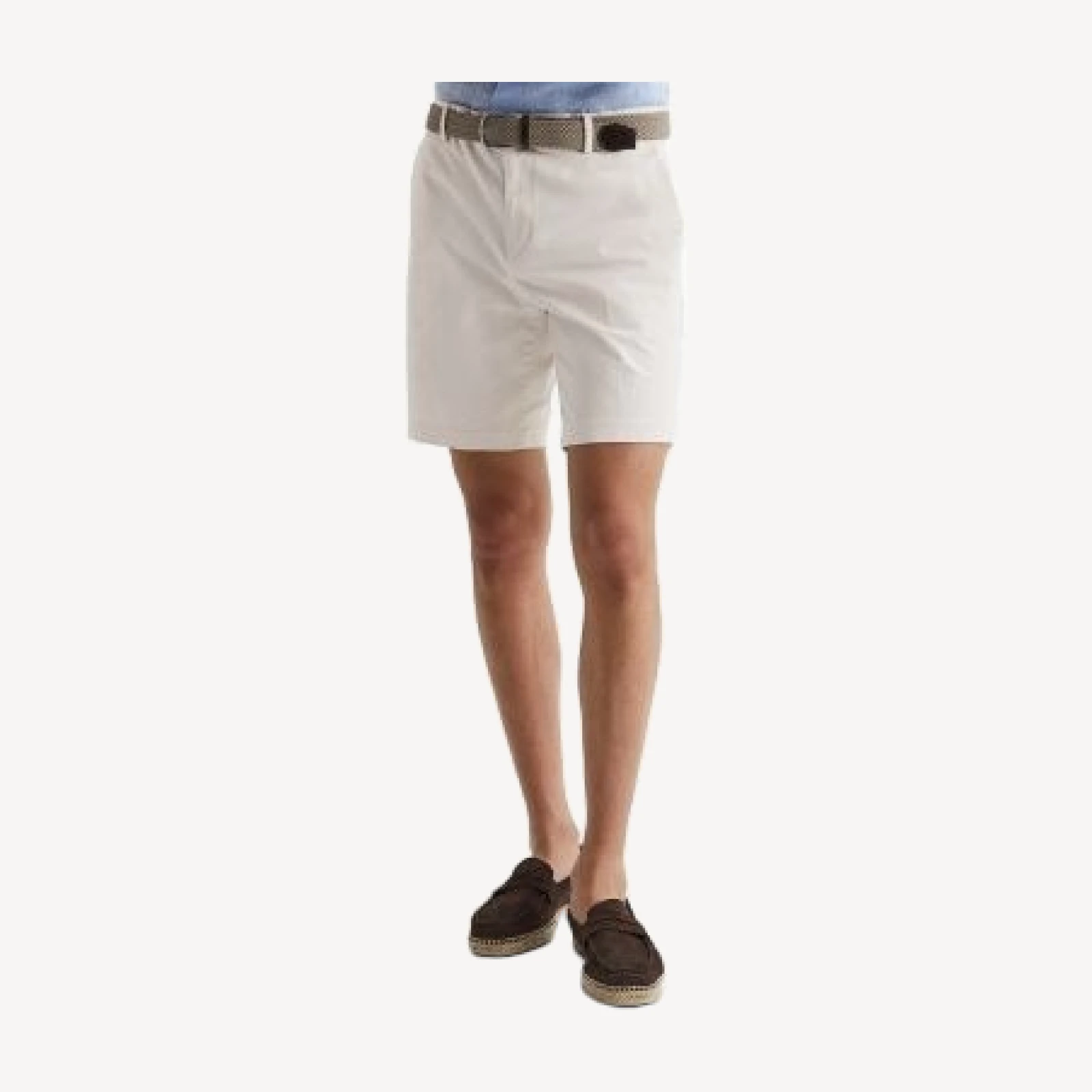 Reiss Wicket Cotton Blend Modern Fit Chino Shorts