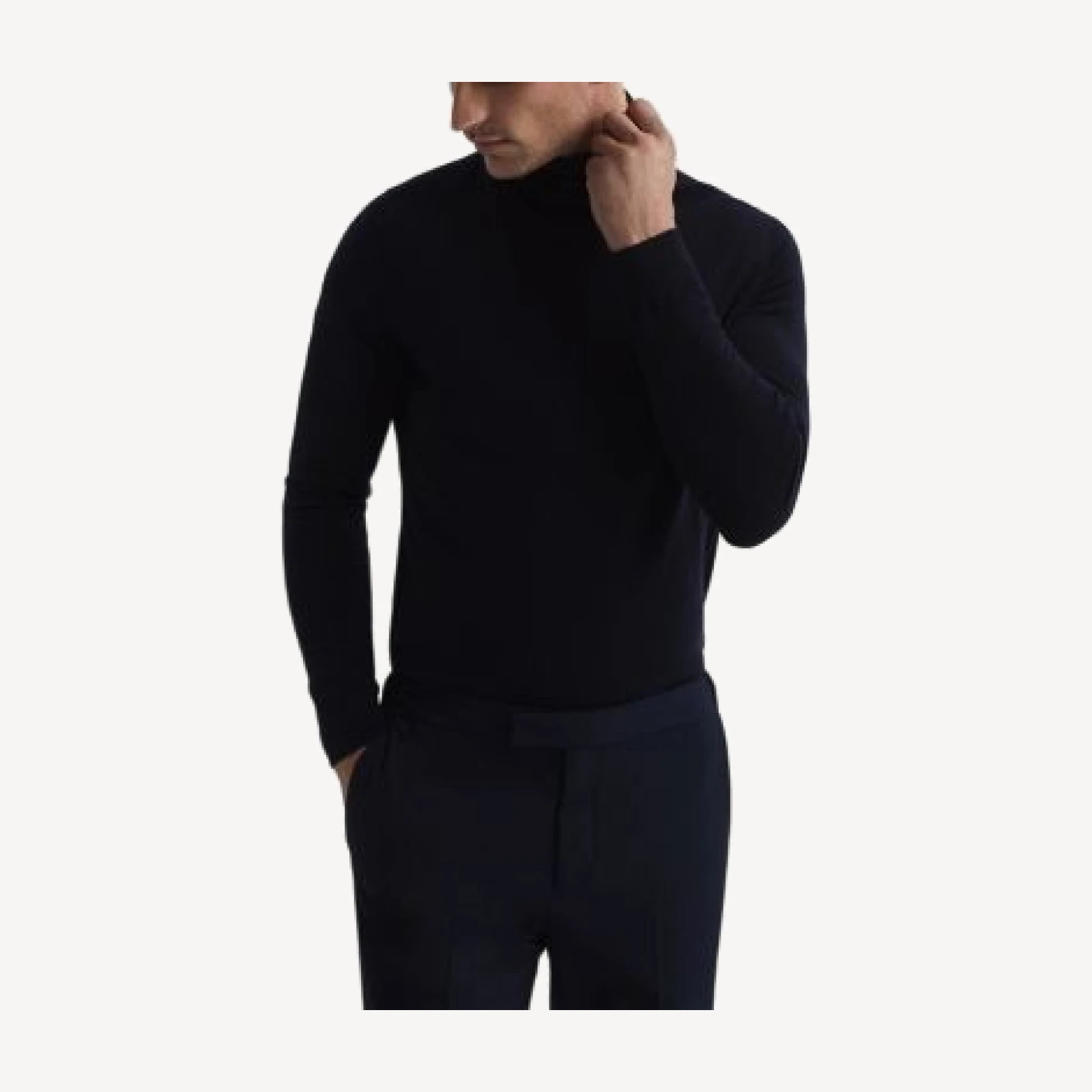 Reiss Caine Merino Wool Turtleneck Sweater