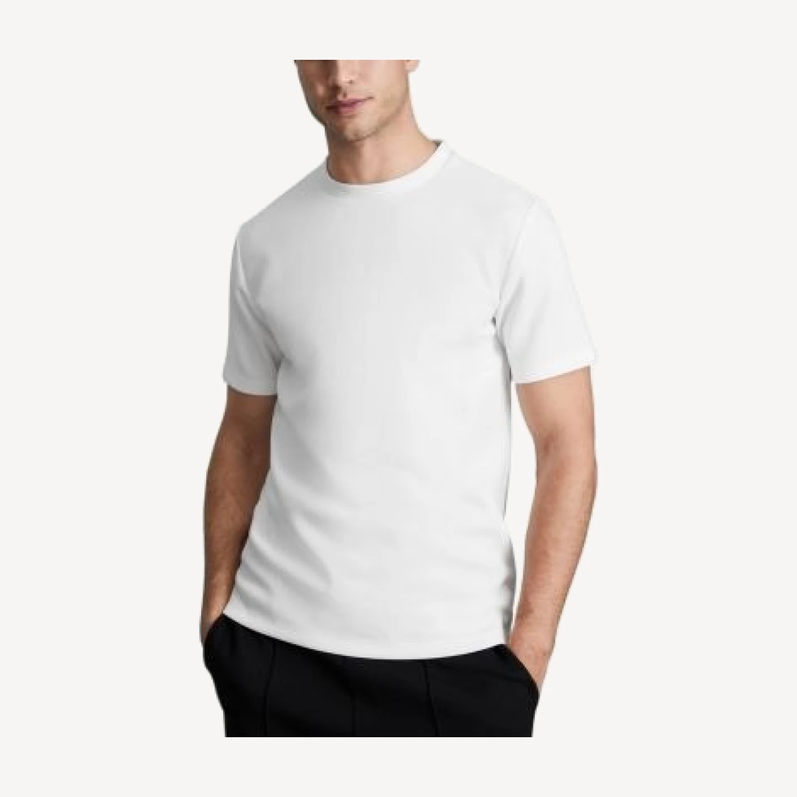 Reiss Bradley Interlock Slim Fit Crewneck Tee