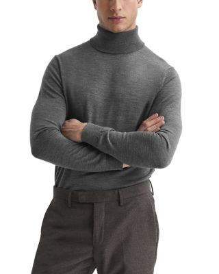 Reiss Caine Merino Wool Slim Fit Turtleneck Sweater