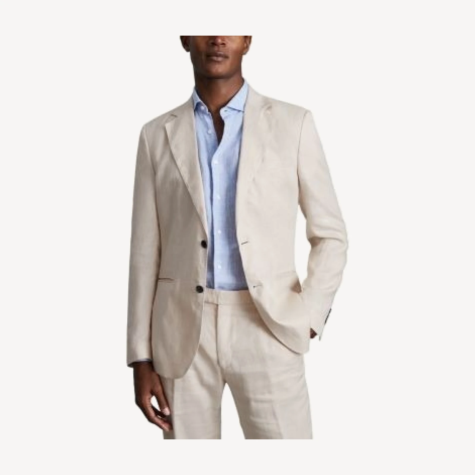 Kin Linen Slim Fit Suit Jacket