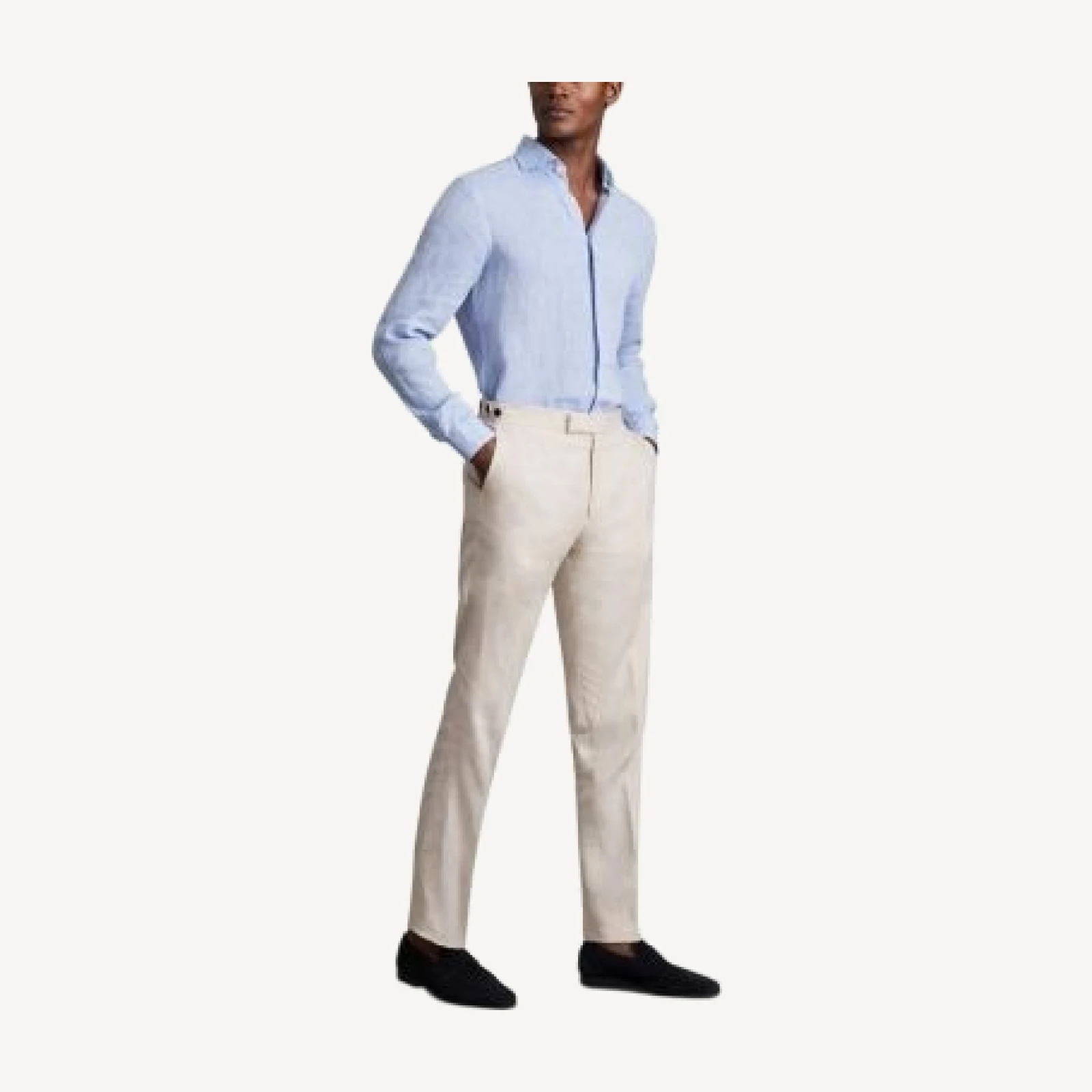 Reiss Kin Linen Slim Fit Suit Pants