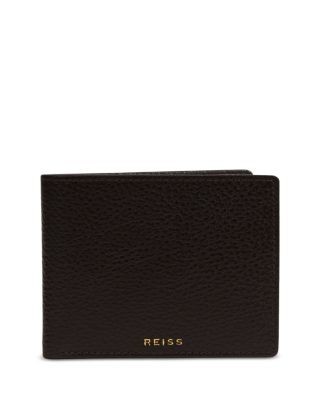 Reiss Cabot Grainy Leather Bifold Wallet