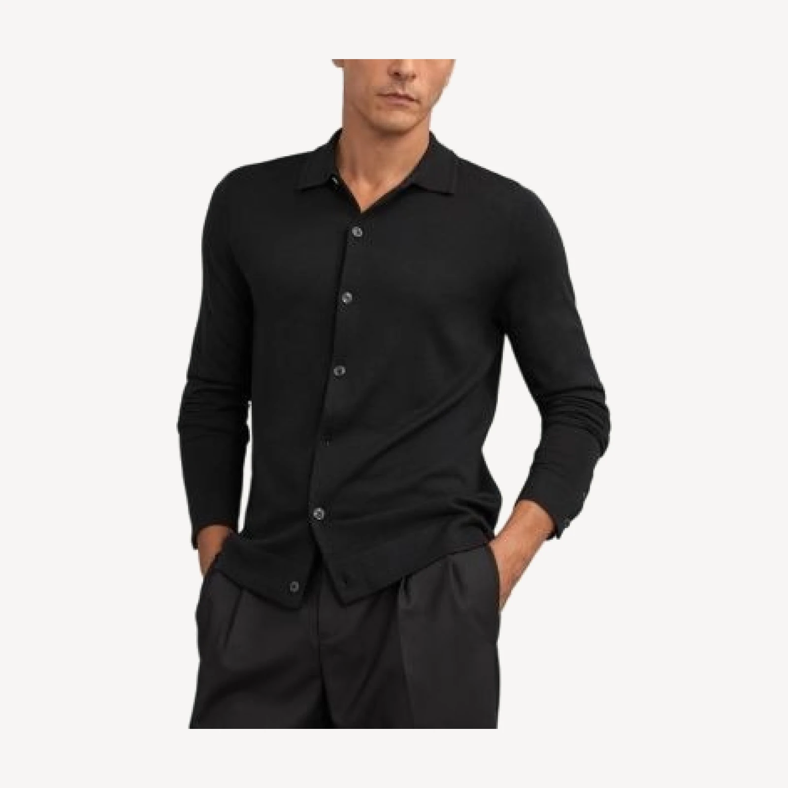 Reiss Forbes Wool Collared Cardigan