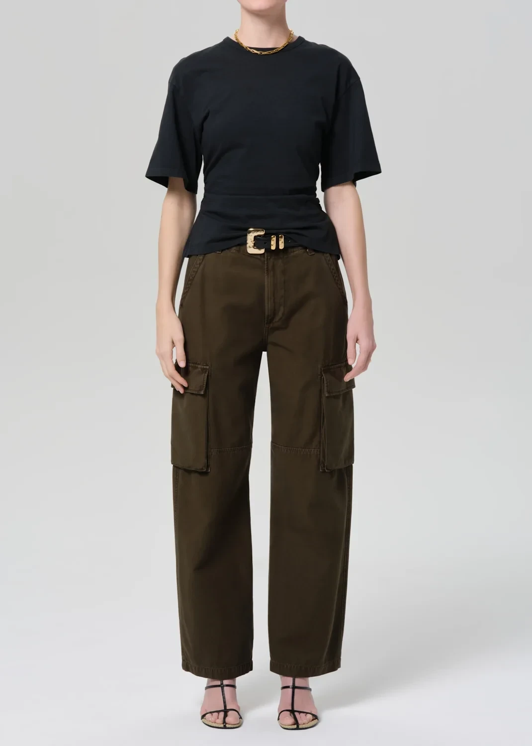 Esme Cargo Trouser in Moss