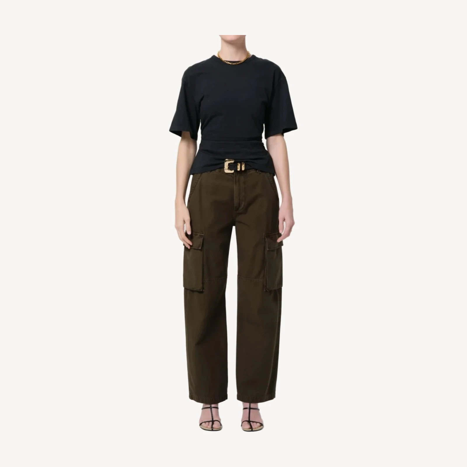 Esme Cargo Trouser in Moss