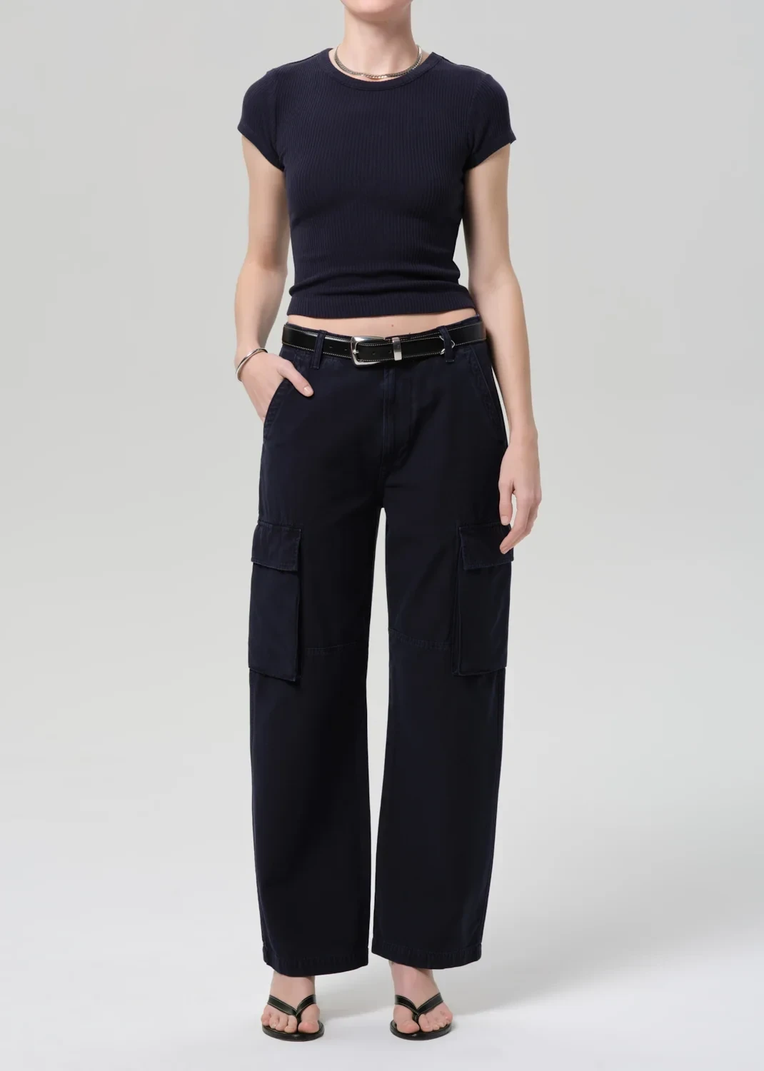 Esme Cargo Trouser in Navy