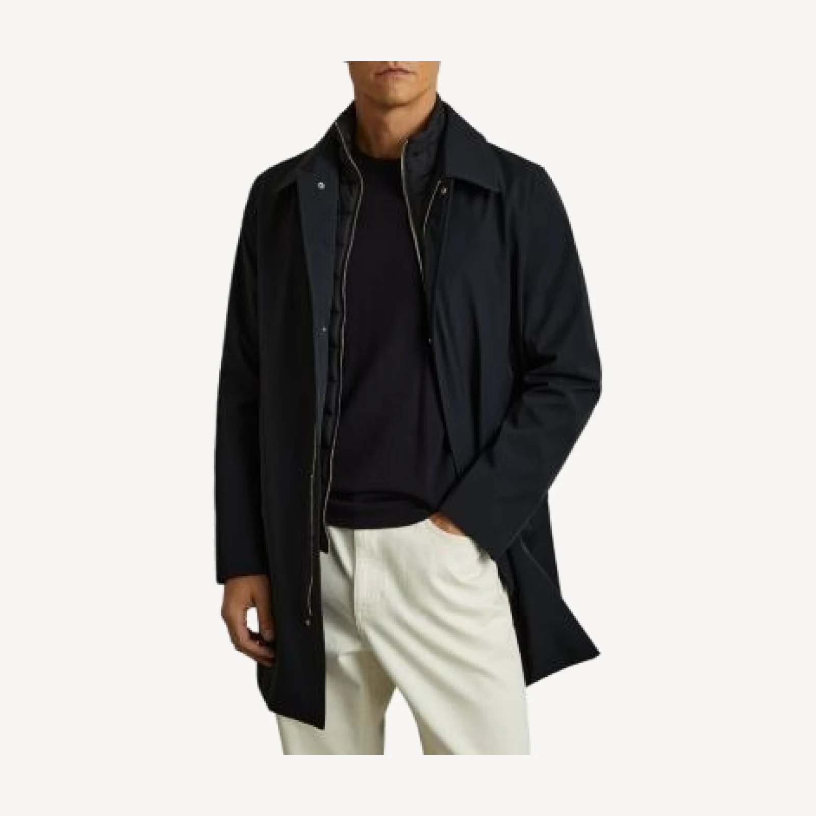 Reiss Logan Hybrid Overcoat