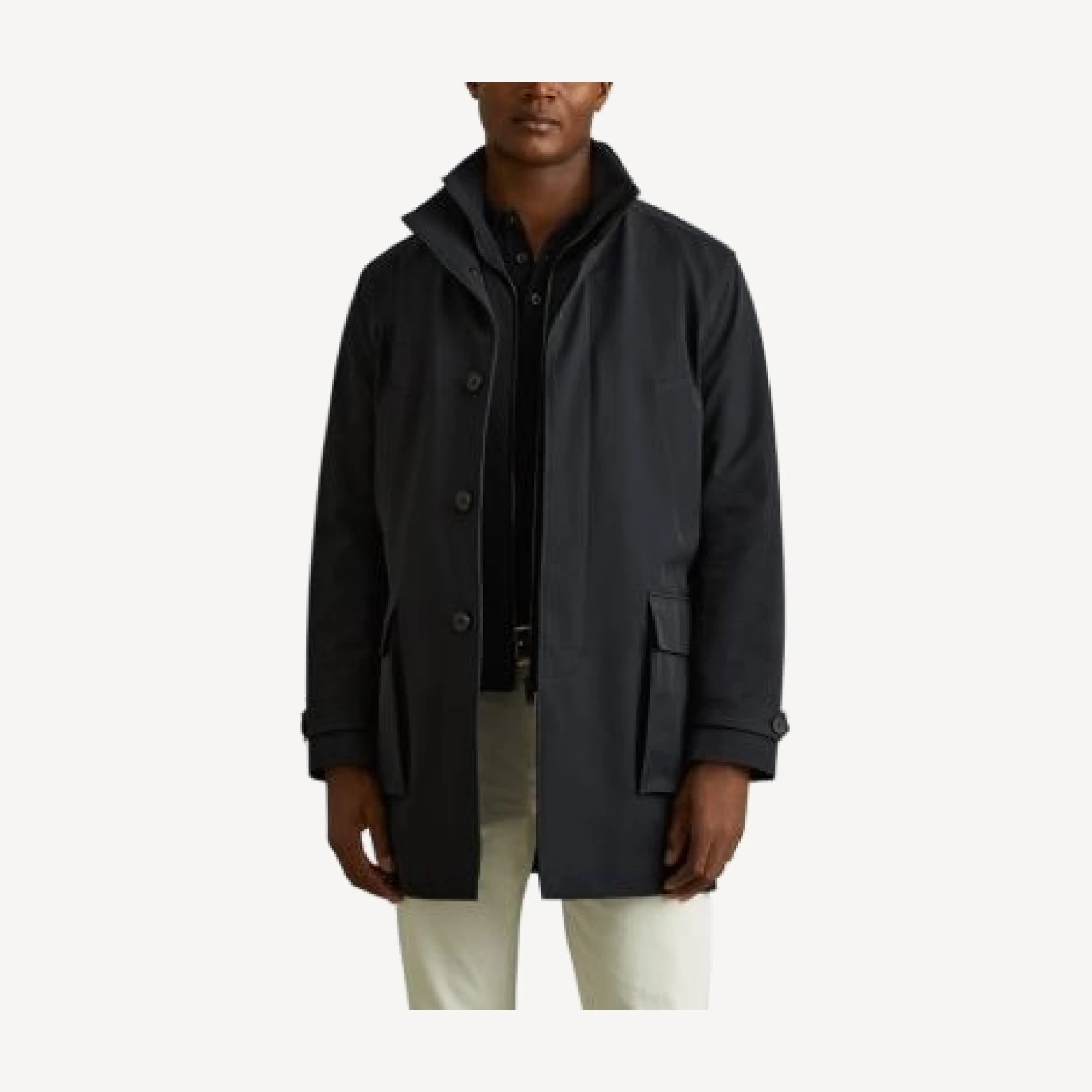 Reiss Player Hybrid Overcoat